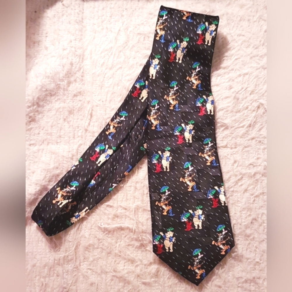 Winnie The Pooh Neck Tie 100 Acre Collection Piglet Tigger Vintage Pooh Bear